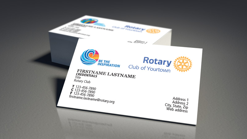 Rotary Business Cards 18-19
